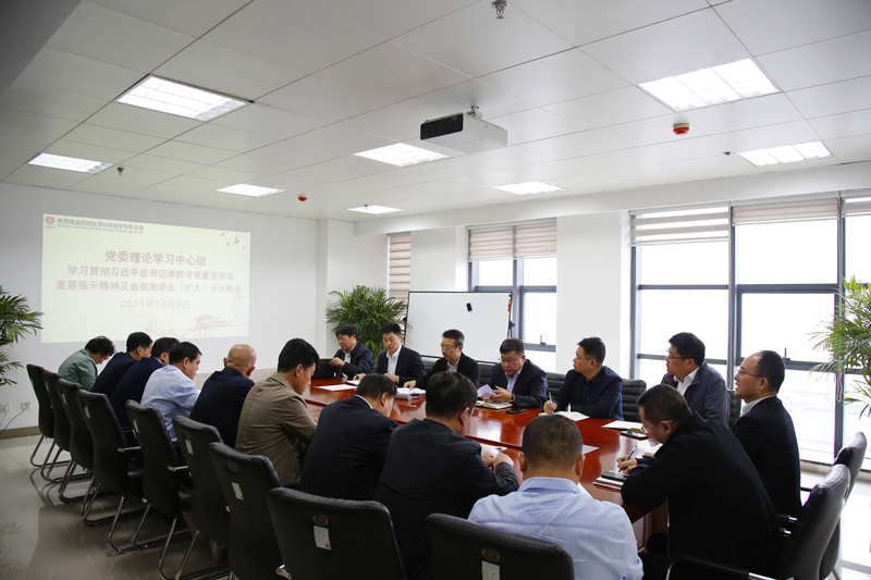 公司黨委召開理論學(xué)習(xí)中心組（擴(kuò)大）會(huì)議專題學(xué)習(xí)習(xí)近平總書記來(lái)陜考察重要講話精神